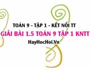 Giải 1.5 Toán 9 tập 1 SGK Kết nối tri thức